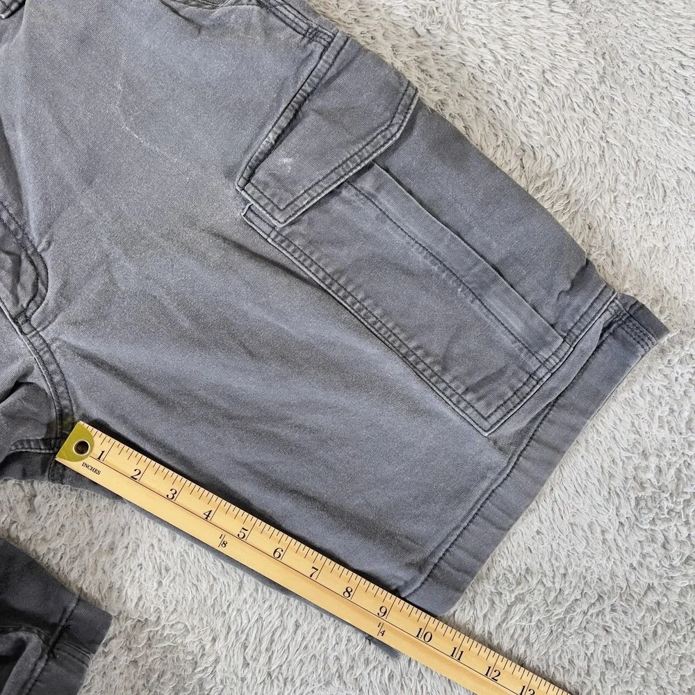 Carhartt Shorts Mens 36 Gray Rugged Flex Canvas Cargo Relaxed Work BS3542-M